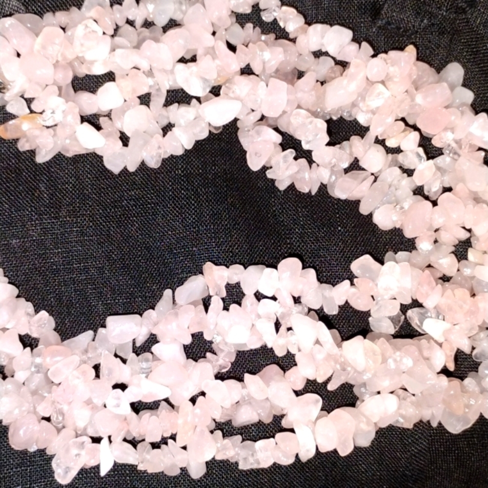 ⚜️ PINK QUARTZ SIX STRAND CHOKER NECKLACE NWT